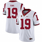 USC Trojans 19 Matt Fink White College Football Jersey Dzhi,baseball caps,new era cap wholesale,wholesale hats